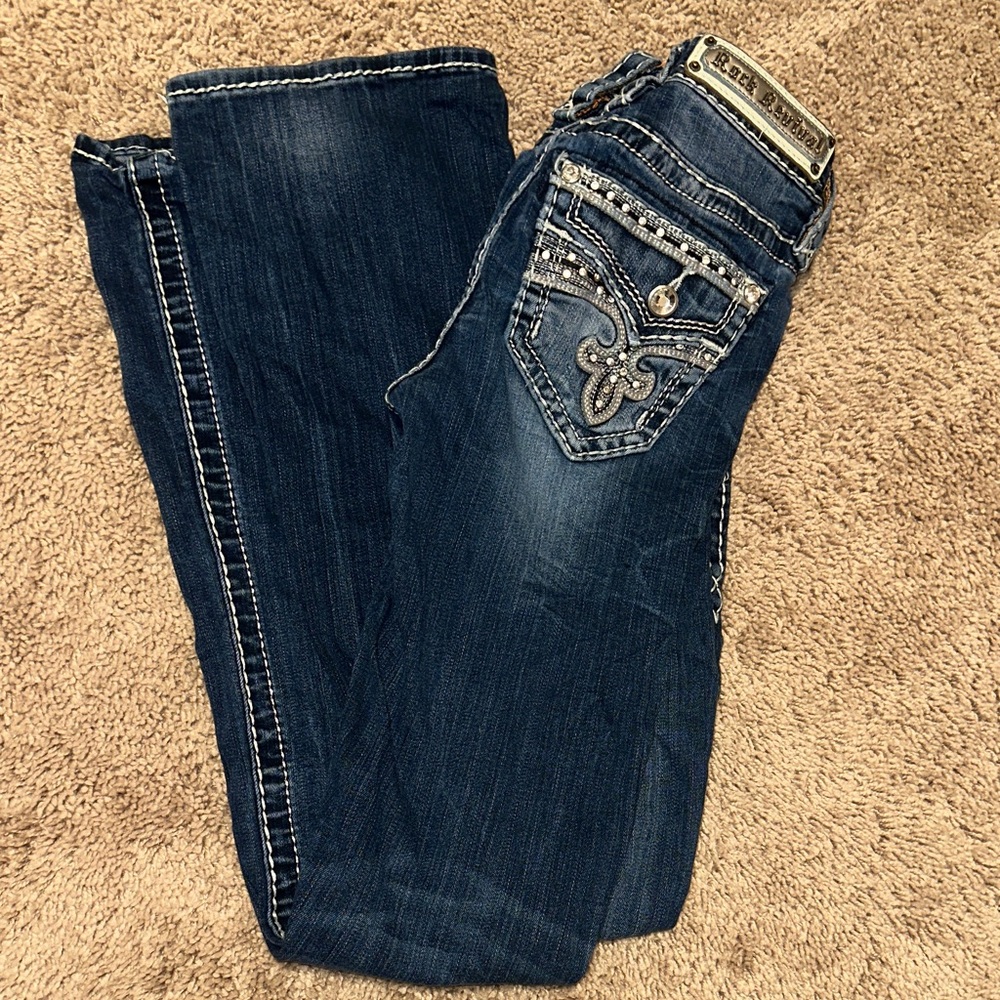 Rock Revival Dark Blue Boot Cut Jeans